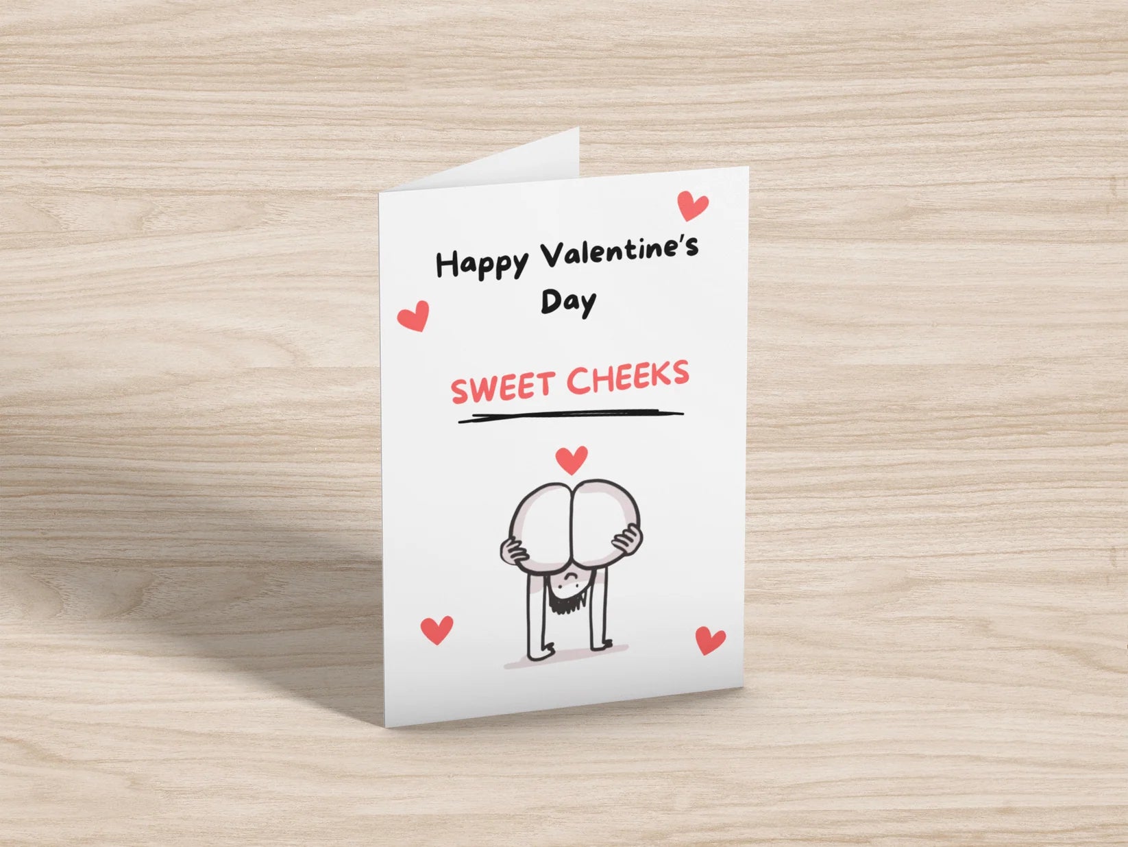 Sweet Cheeks Valentine's Day Card