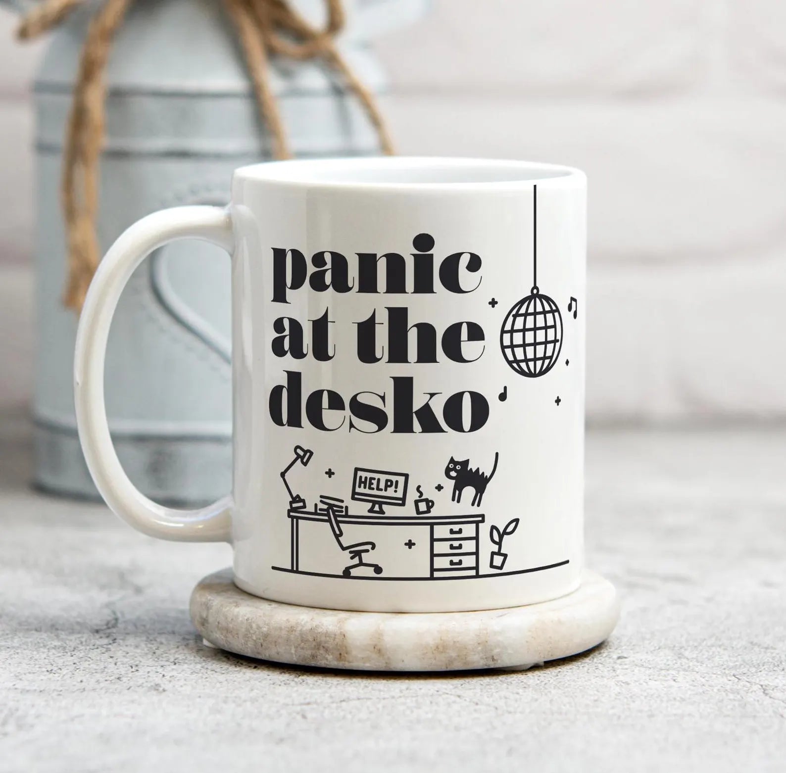 Panic At The Desko Mug